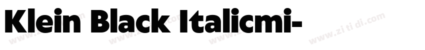 Klein Black Italicmi字体转换 Klein Black Italicmi字体转换